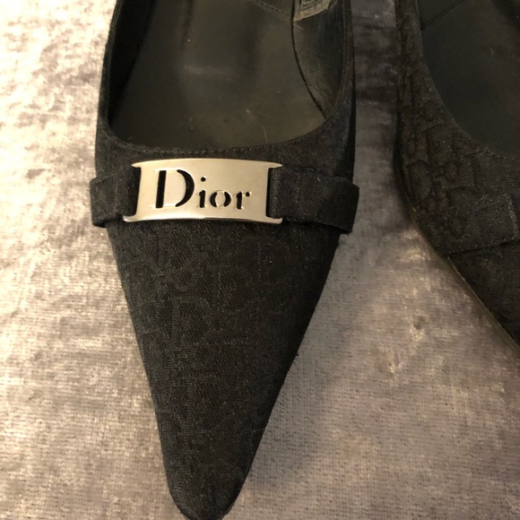 Dior black pattern pumps - Picture 2 of 4